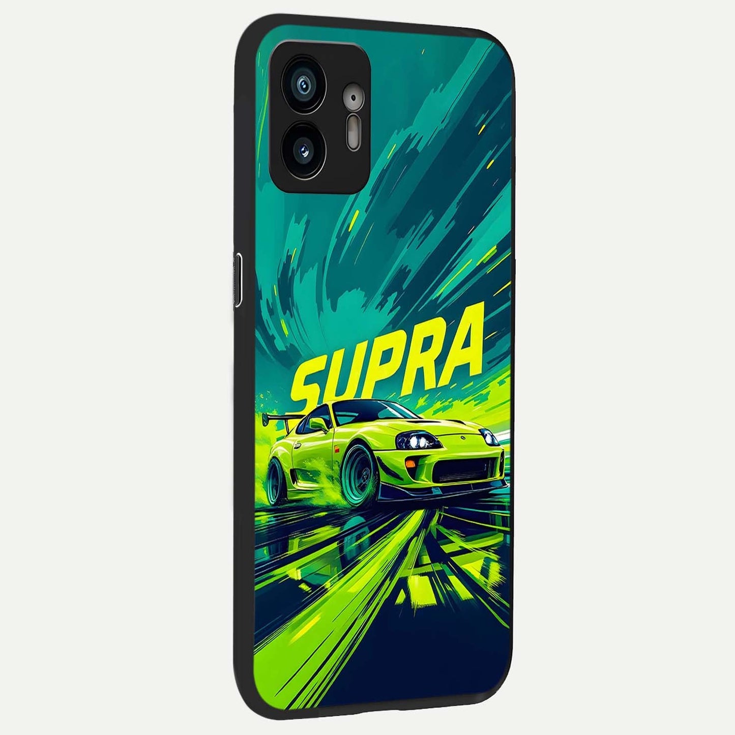 Electric Supra Thunder back cover For Nothing Phone 2 slim fit glass case with vibrant aesthetic design