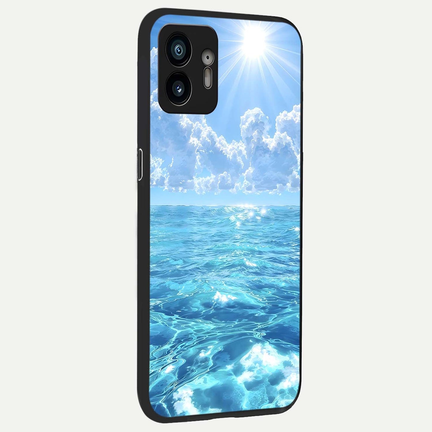 Endless Ocean Horizon back cover For Nothing Phone 2 slim fit glass case with vibrant aesthetic design
