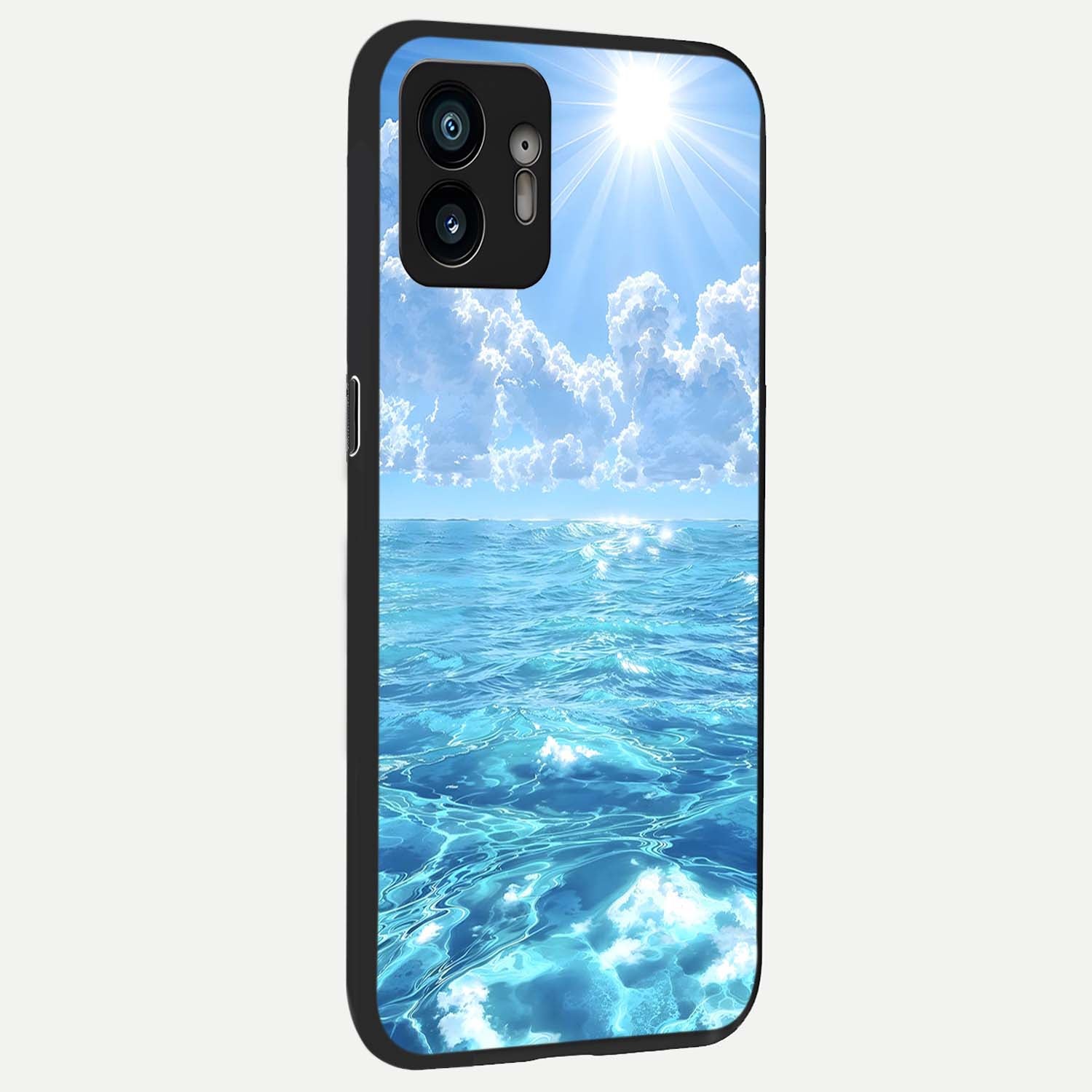  Endless Ocean Horizon back cover For Nothing Phone 2 slim fit glass case with vibrant aesthetic design