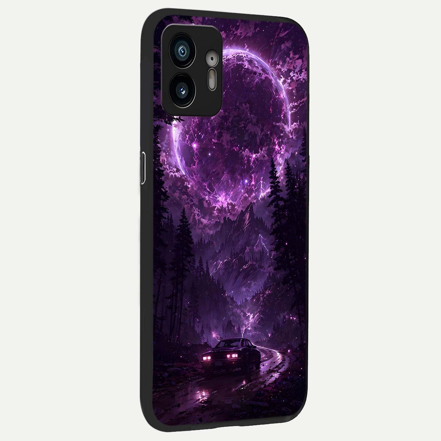  Eternal Cosmic Drive back cover For Nothing Phone 2 slim fit glass case with vibrant aesthetic design