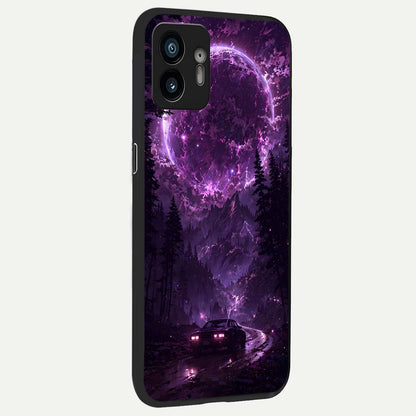  Eternal Cosmic Drive back cover For Nothing Phone 2 slim fit glass case with vibrant aesthetic design