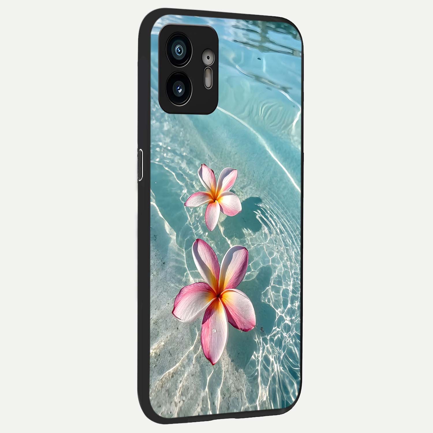  Floating Bloom Bliss back cover For Nothing Phone 2 slim fit glass case with vibrant aesthetic design