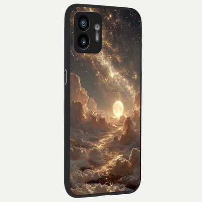  Golden Sky Dream back cover For Nothing Phone 2 slim fit glass case with vibrant aesthetic design