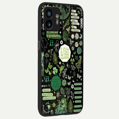  Green Lemon back cover For Nothing Phone 2 slim fit glass case with vibrant aesthetic design