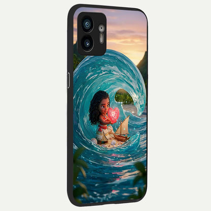  Heart of Ocean back cover For Nothing Phone 2 slim fit glass case with vibrant aesthetic design