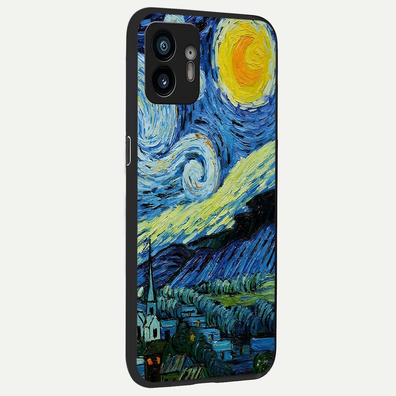  Inspired Van Gogh Art back cover For Nothing Phone 2 slim fit glass case with vibrant aesthetic design