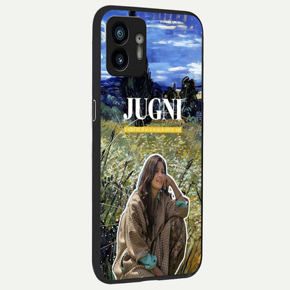  Jugni Soul Vibes back cover For Nothing Phone 2 slim fit glass case with vibrant aesthetic design