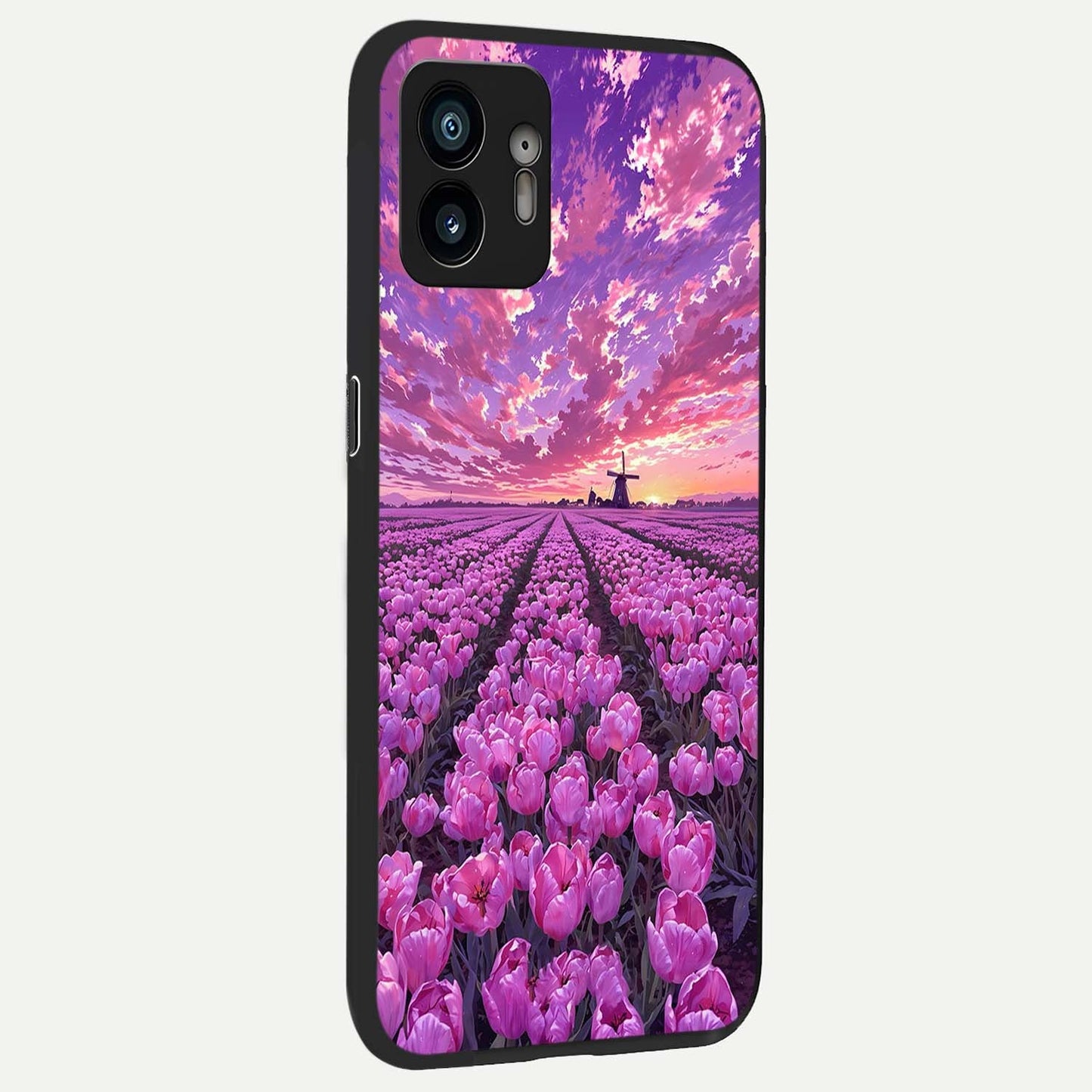  Lavender Dream Skies back cover For Nothing Phone 2 slim fit glass case with vibrant aesthetic design
