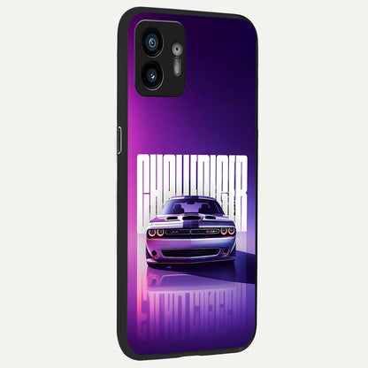  Midnight Muscle Ride back cover For Nothing Phone 2 slim fit glass case with vibrant aesthetic design