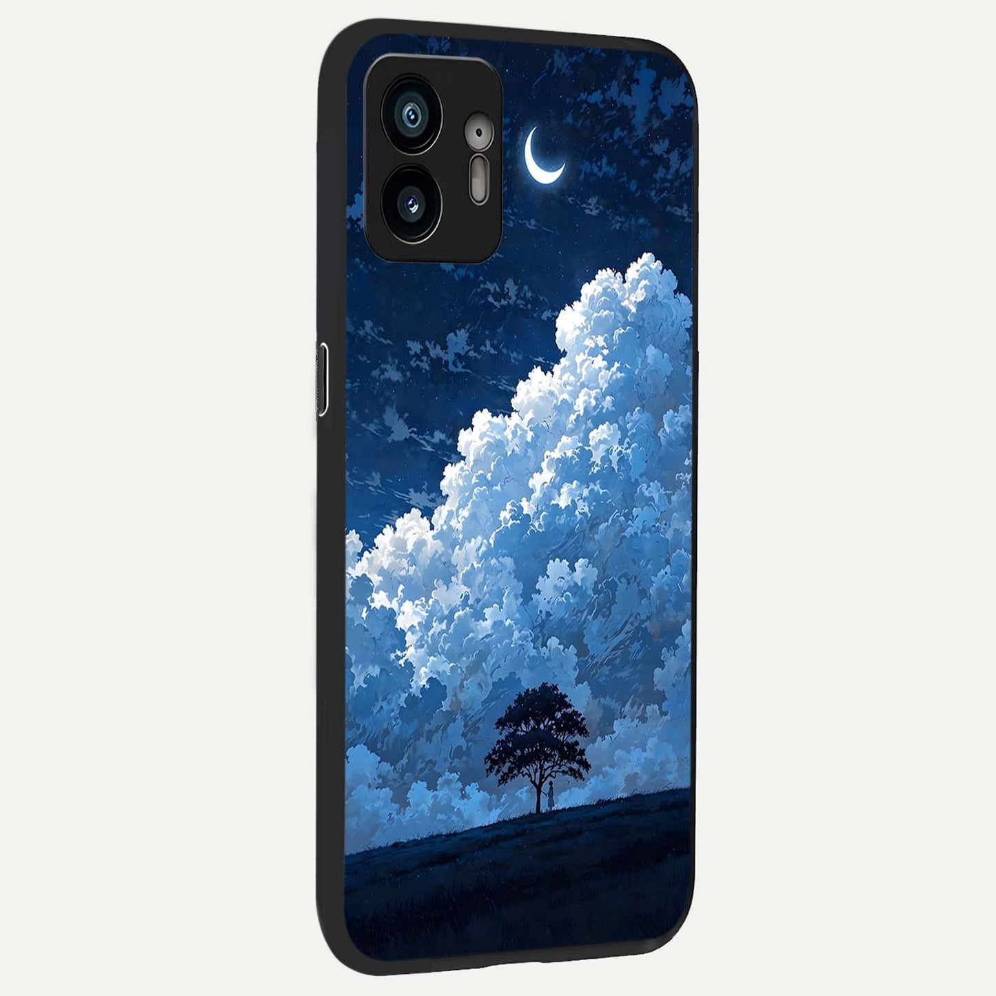  Midnight Sky Serenity back cover For Nothing Phone 2 slim fit glass case with vibrant aesthetic design