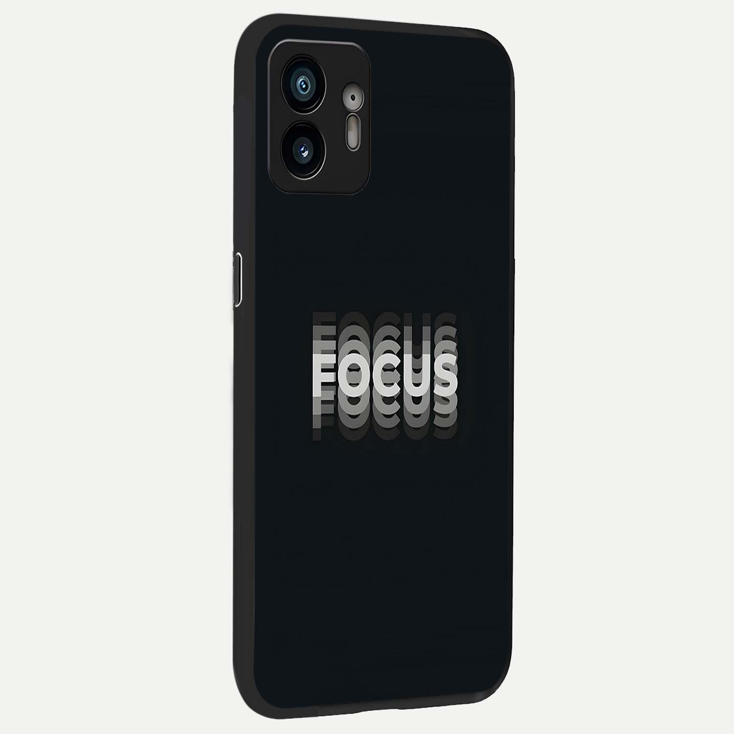  Mono Focus Vision back cover For Nothing Phone 2 slim fit glass case with vibrant aesthetic design