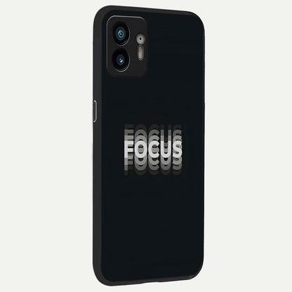  Mono Focus Vision back cover For Nothing Phone 2 slim fit glass case with vibrant aesthetic design