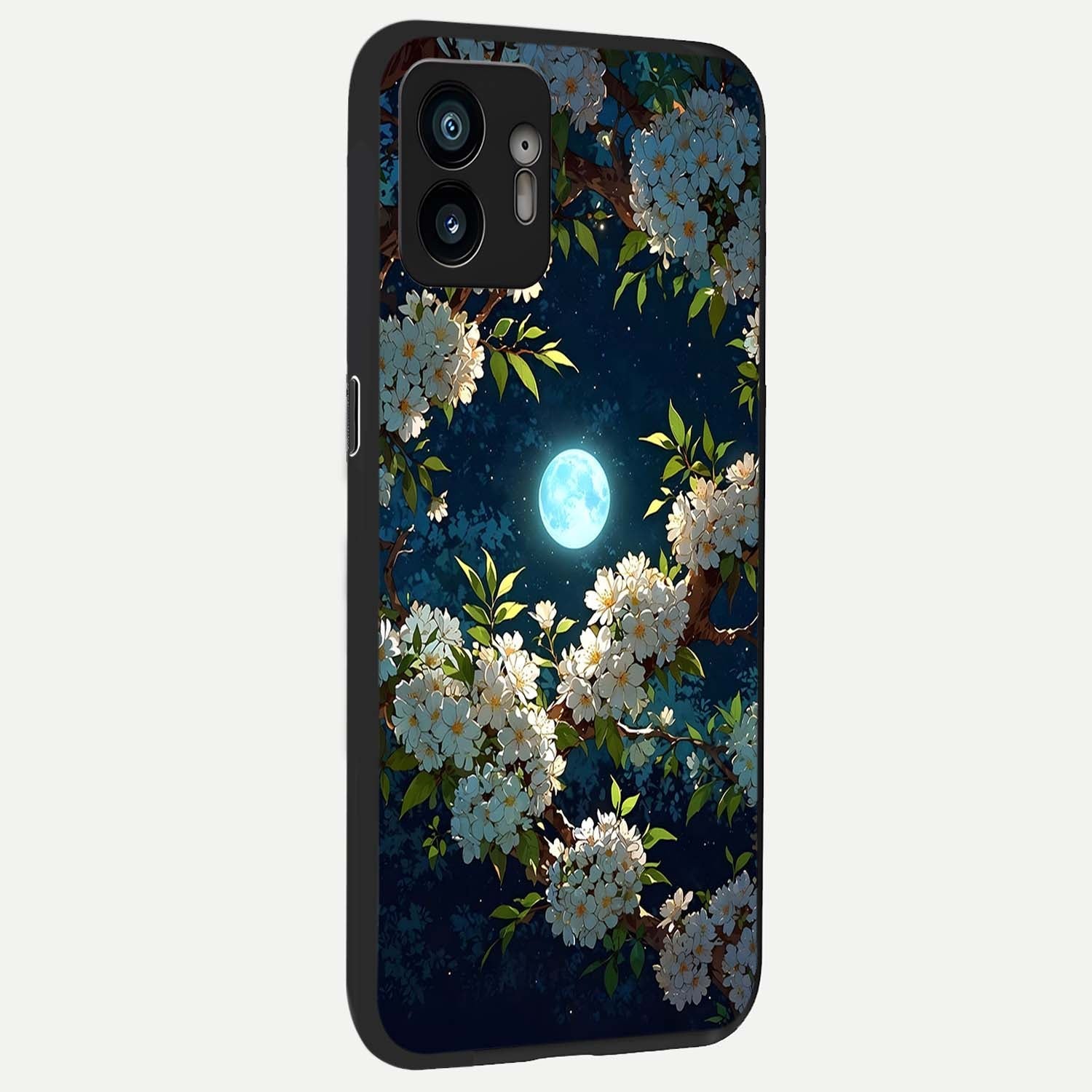  Moonlit Blossom Dream back cover For Nothing Phone 2 slim fit glass case with vibrant aesthetic design