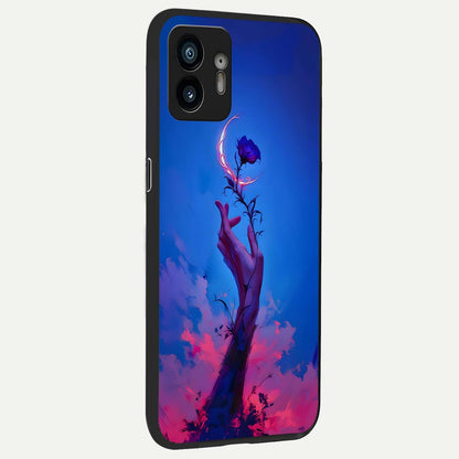  Mystic Hand back cover For Nothing Phone 2 slim fit glass case with vibrant aesthetic design