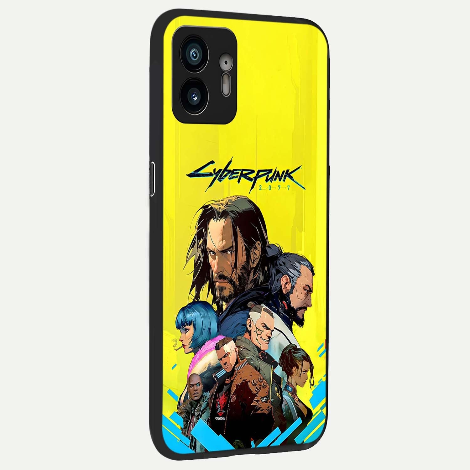  Neon Rebel Genesis back cover For Nothing Phone 2 slim fit glass case with vibrant aesthetic design