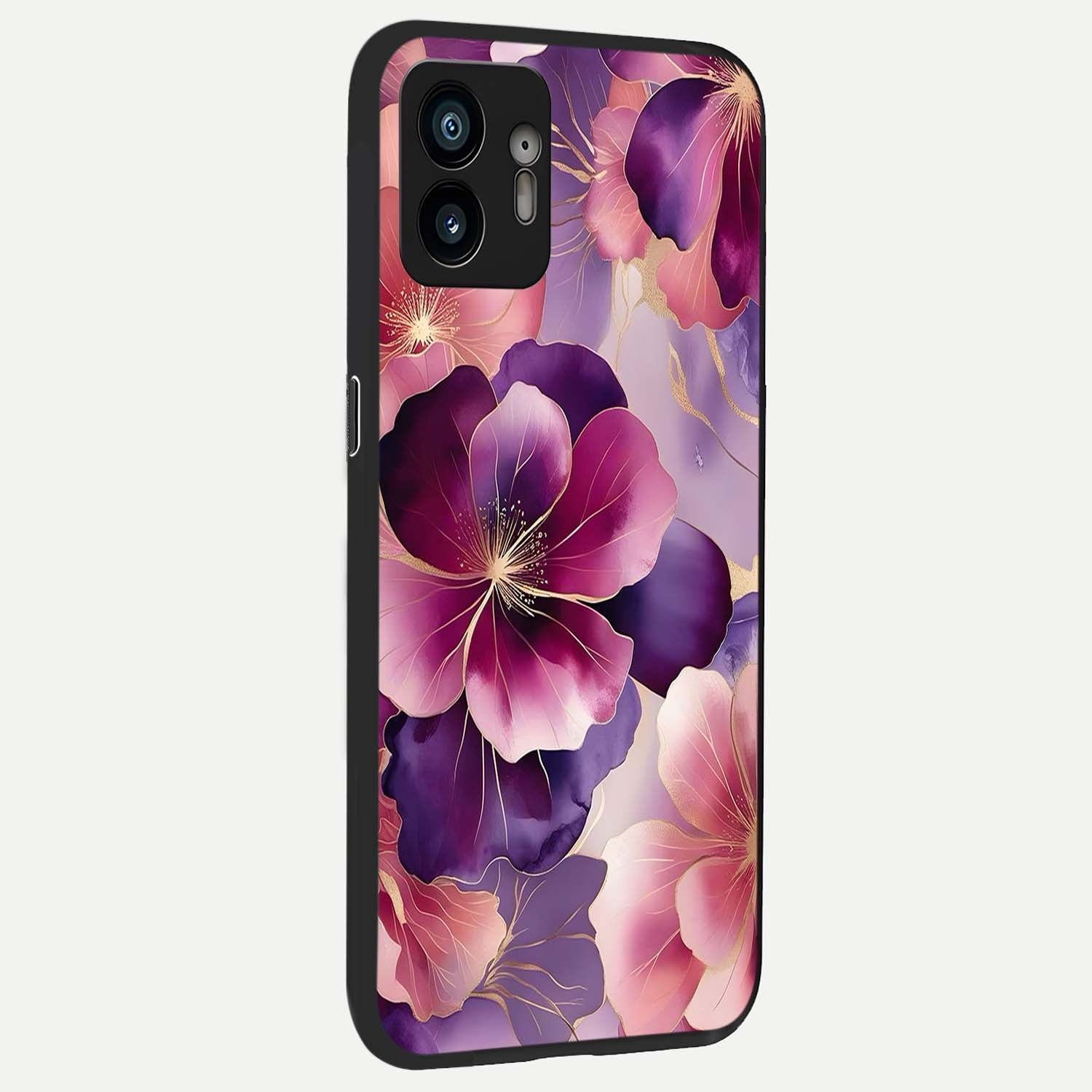  Pink Bouquet Florals back cover For Nothing Phone 2 slim fit glass case with vibrant aesthetic design
