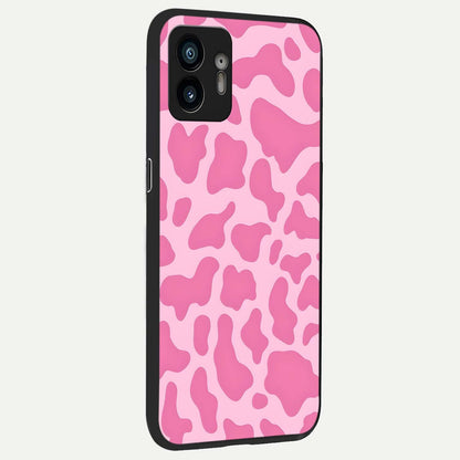  Pink Sunflower Glow back cover For Nothing Phone 2 slim fit glass case with vibrant aesthetic design