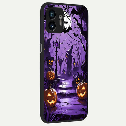  Pumpkin Patch Halloween back cover For Nothing Phone 2 slim fit glass case with vibrant aesthetic design