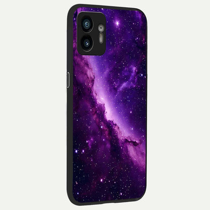  Purple Shade Sky back cover For Nothing Phone 2 slim fit glass case with vibrant aesthetic design