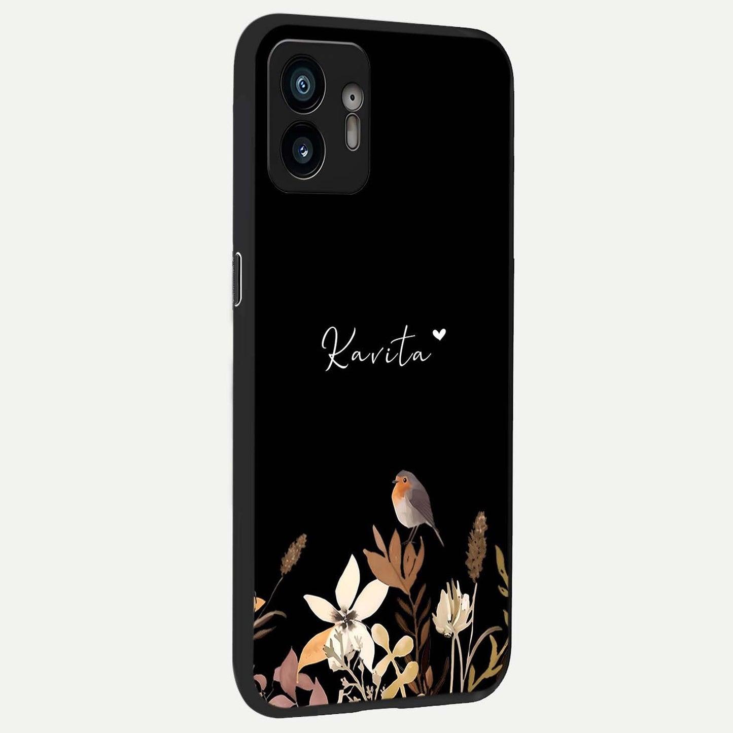  Quiet Garden Tune Custom Name back cover For Nothing Phone 2 slim fit glass case with vibrant aesthetic design