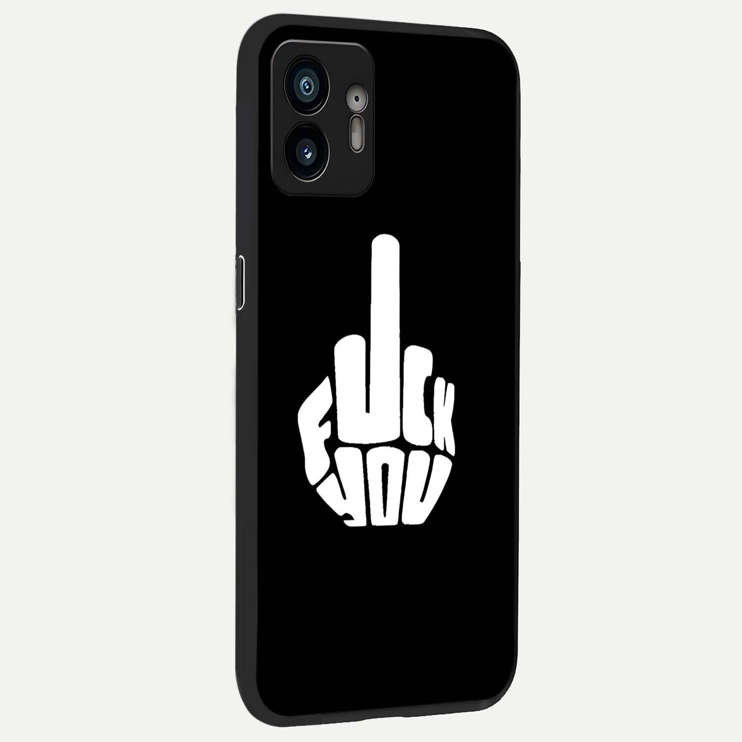  Rebel Mode On back cover For Nothing Phone 2 slim fit glass case with vibrant aesthetic design