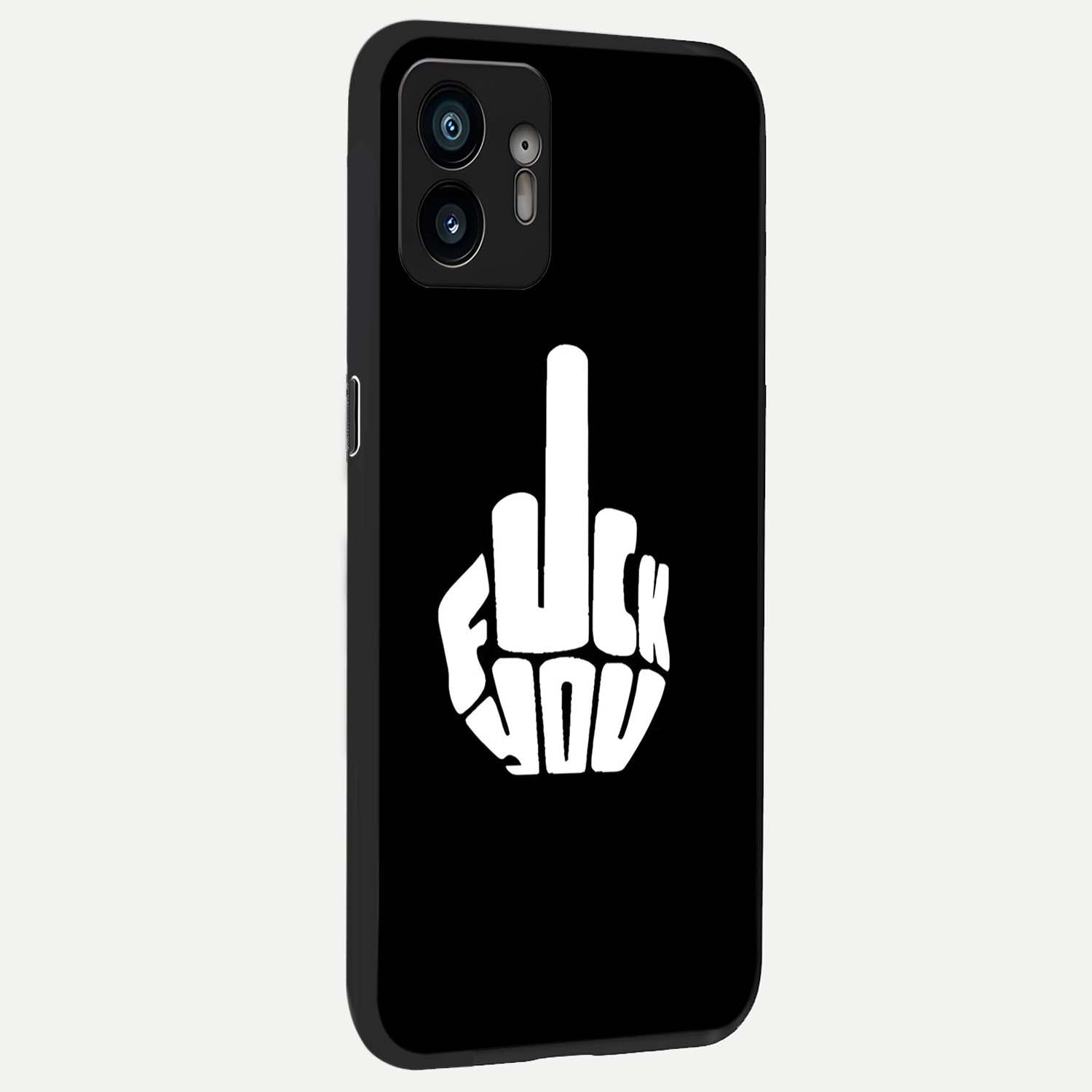  Rebel Mode On back cover For Nothing Phone 2 slim fit glass case with vibrant aesthetic design