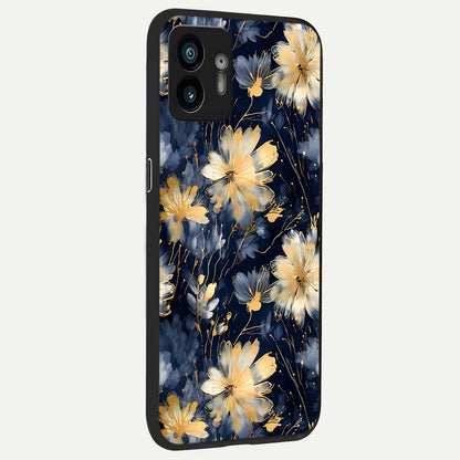  Royal Petal Dream back cover For Nothing Phone 2 slim fit glass case with vibrant aesthetic design