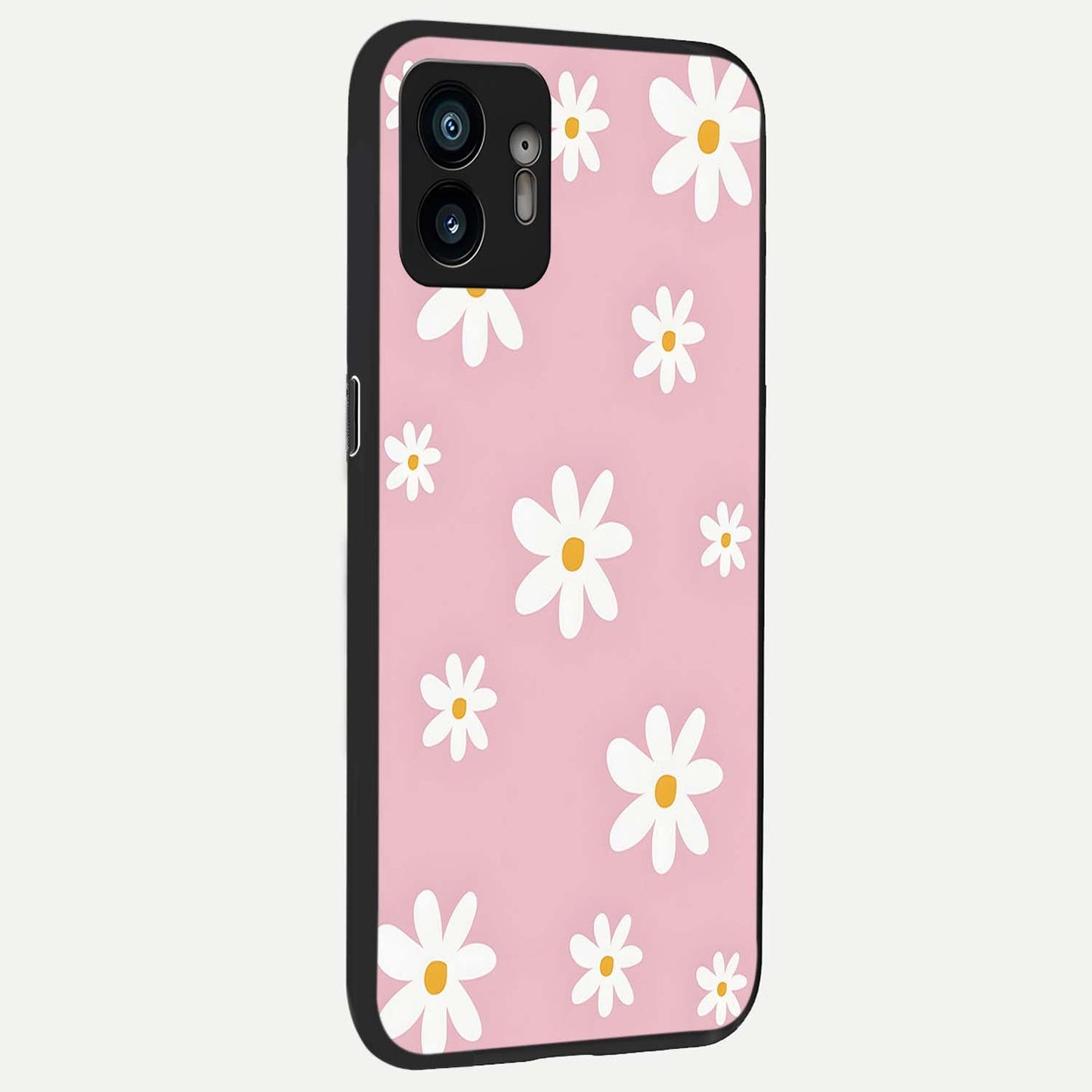  Soft Daisy Bliss back cover For Nothing Phone 2 slim fit glass case with vibrant aesthetic design