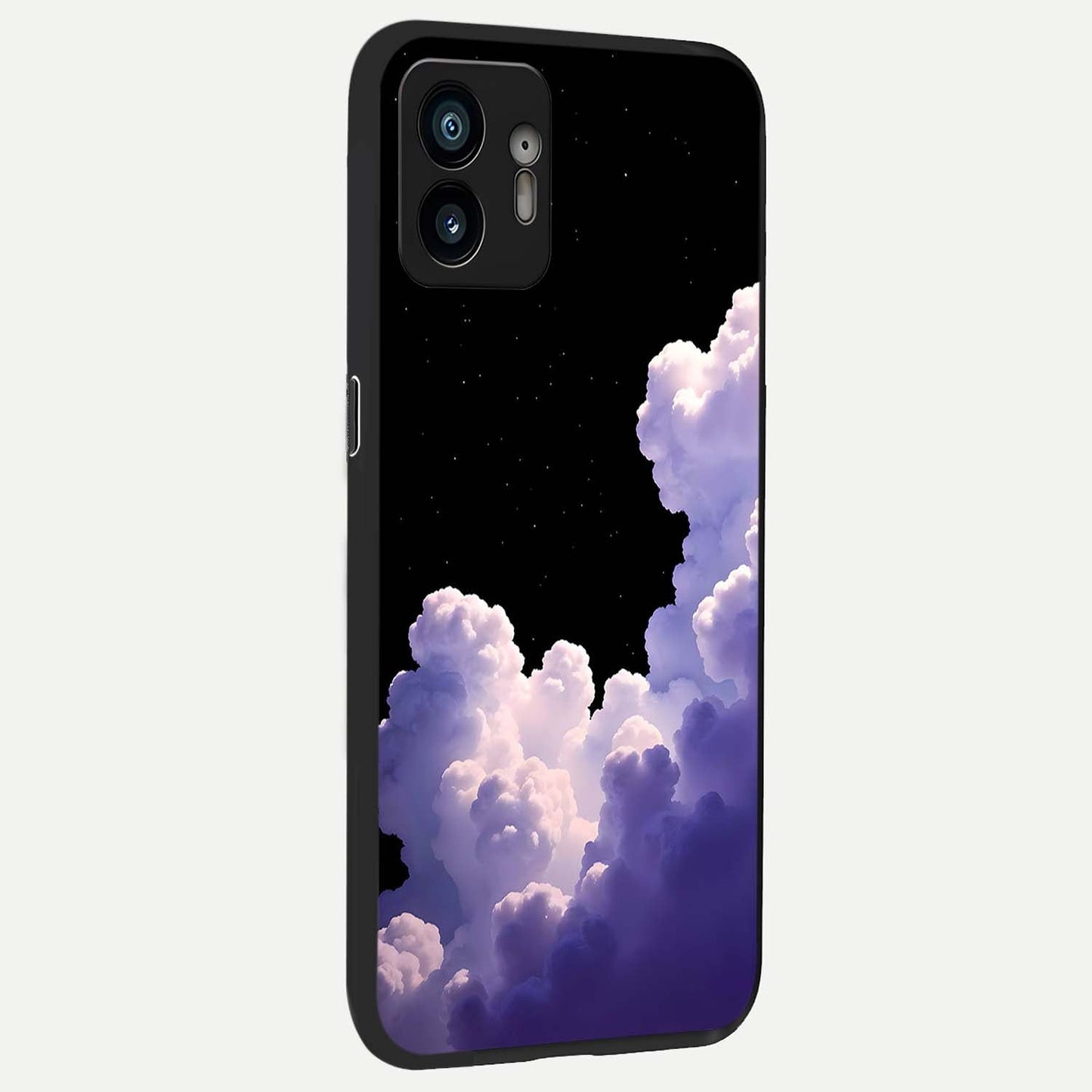  Starlit Night Whispers back cover For Nothing Phone 2 slim fit glass case with vibrant aesthetic design