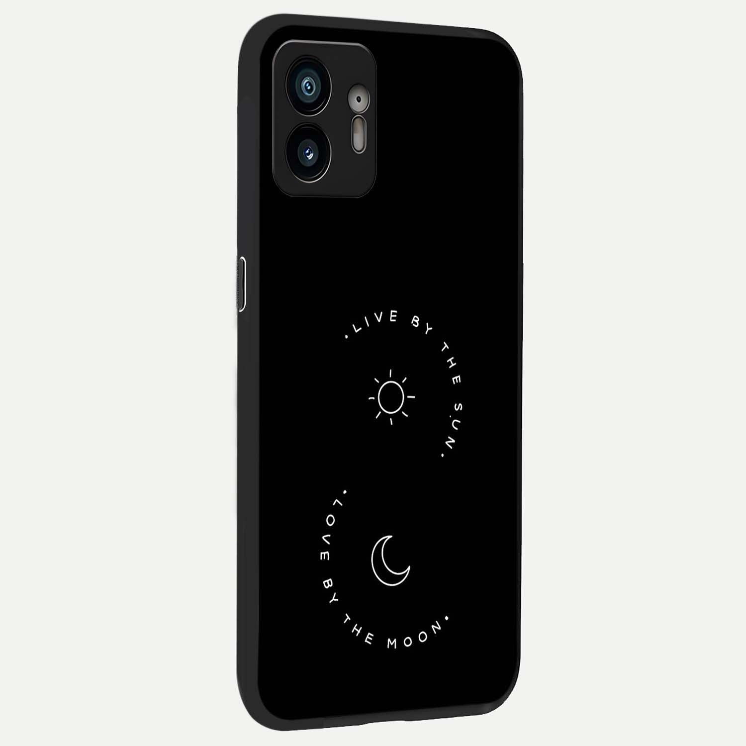  Sunflower Chic Mood Custom Name back cover For Nothing Phone 2 slim fit glass case with vibrant aesthetic design