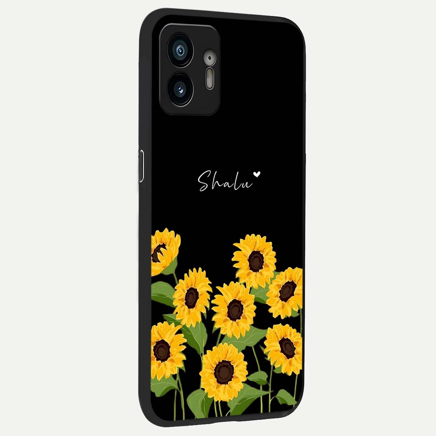  Sunlit Daisy Glow back cover For Nothing Phone 2 slim fit glass case with vibrant aesthetic design