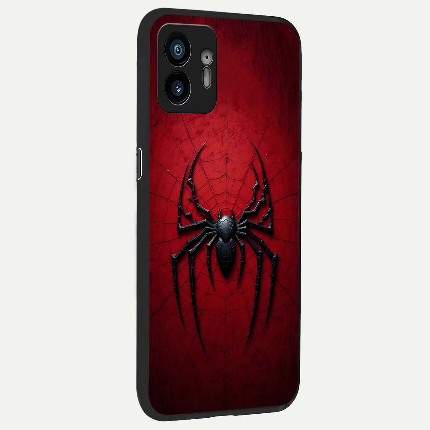  Superhero Web Emblem back cover For Nothing Phone 2 slim fit glass case with vibrant aesthetic design