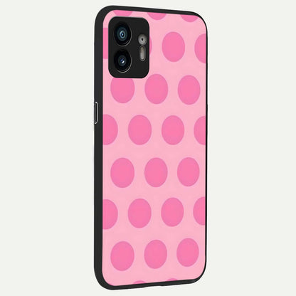  Sweet Dot Dreams back cover For Nothing Phone 2 slim fit glass case with vibrant aesthetic design