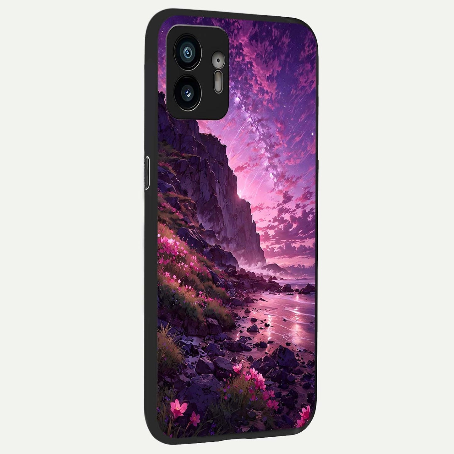  Twilight Blossom Coast back cover For Nothing Phone 2 slim fit glass case with vibrant aesthetic design