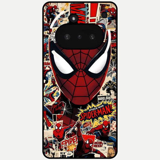  Aesthetic Wonder Spider Glass Case For Nothing Phone 3A back cover – full design glossy printed glass finish