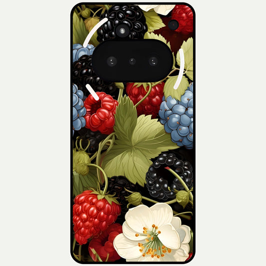  Berry Bloom Charm Glass Case For Nothing Phone 3A back cover – full design glossy printed glass finish