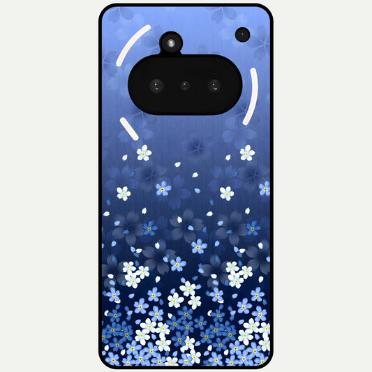  Blue Starry Glass Case For Nothing Phone 3A back cover – full design glossy printed glass finish
