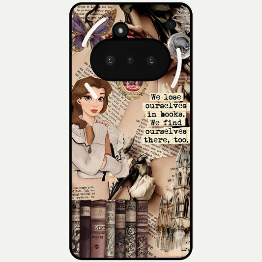  Bookish Dream World Glass Case For Nothing Phone 3A back cover – full design glossy printed glass finish
