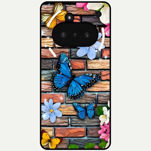  Brick Bloom Flight Glass Case For Nothing Phone 3A back cover – full design glossy printed glass finish