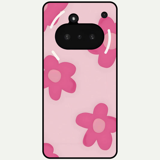  Candy Bloom Dreams Glass Case For Nothing Phone 3A back cover – full design glossy printed glass finish