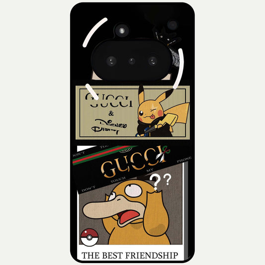  Cartoon Brand Play Mashup Glass Case For Nothing Phone 3A back cover – full design glossy printed glass finish