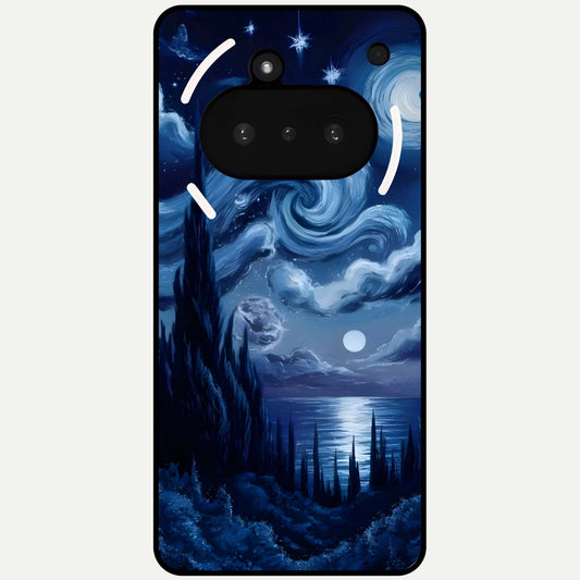  Celestial Dream Van Gogh Glass Case For Nothing Phone 3A back cover – full design glossy printed glass finish