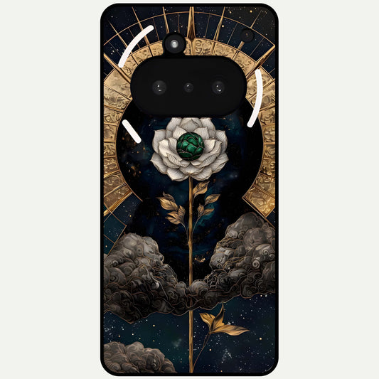  Celestial Lotus Morang Glass Case For Nothing Phone 3A back cover – full design glossy printed glass finish