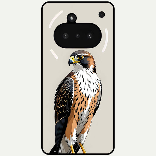  Clever Eagle Glass Case For Nothing Phone 3A back cover – full design glossy printed glass finish