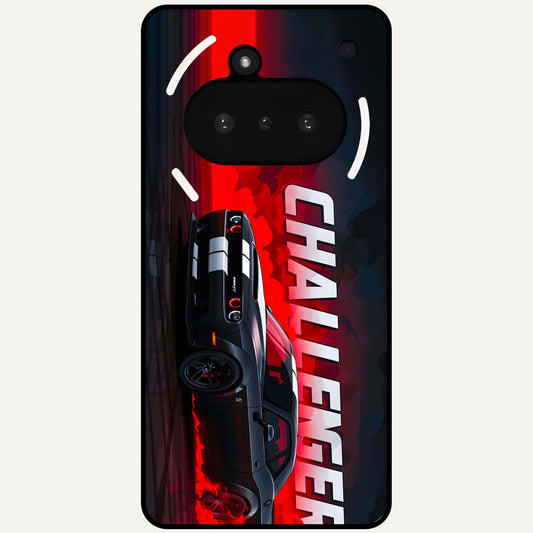  Crimson Challenger Fury Glass Case For Nothing Phone 3A back cover – full design glossy printed glass finish