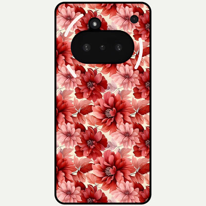  Crimson Love Petals Glass Case For Nothing Phone 3A back cover – full design glossy printed glass finish