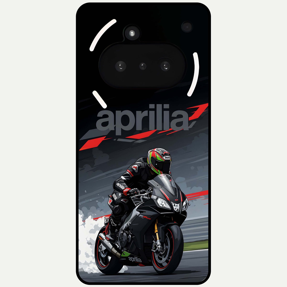  Dark Aprilla Glass Case For Nothing Phone 3A back cover – full design glossy printed glass finish