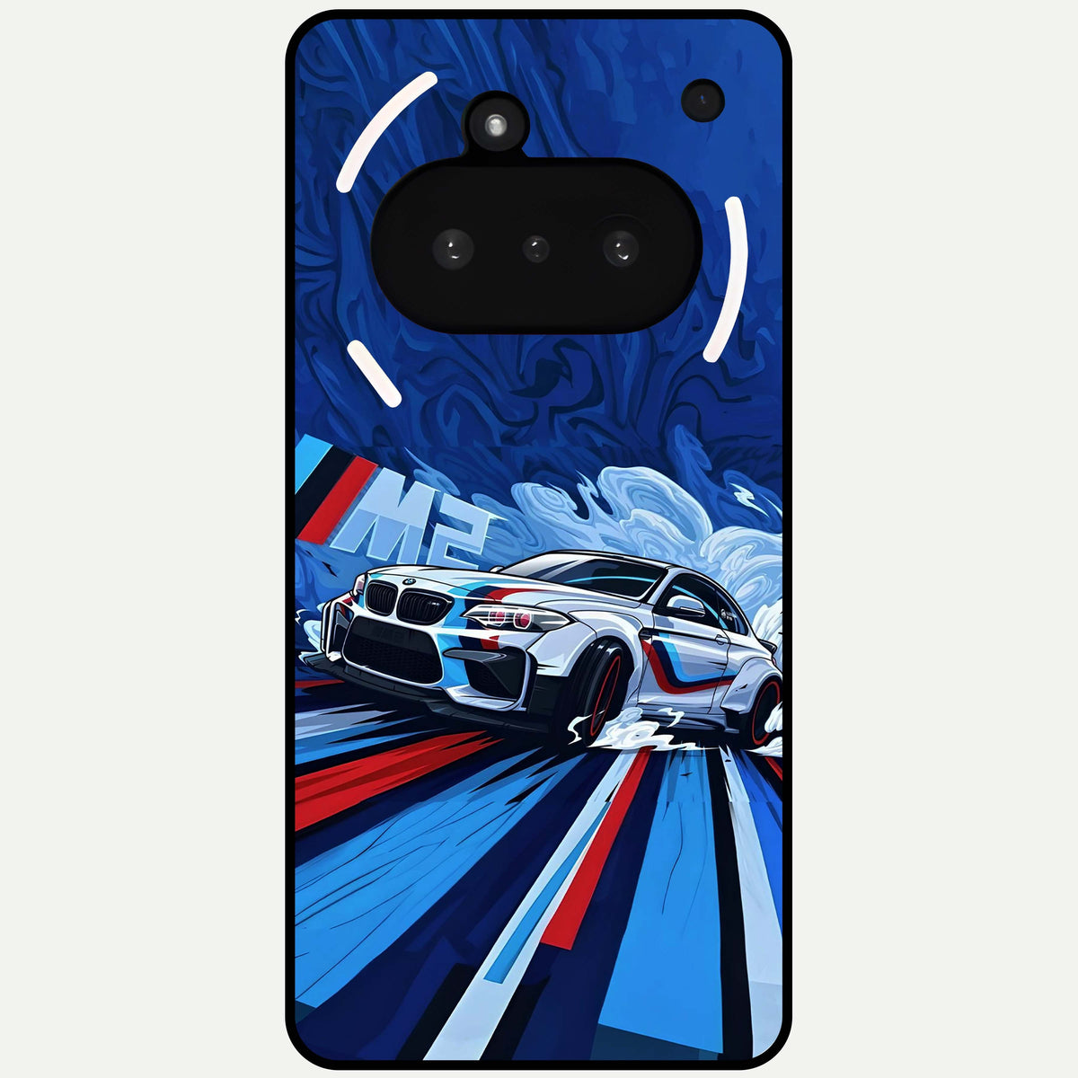  Drift Power Rush Glass Case For Nothing Phone 3A back cover – full design glossy printed glass finish