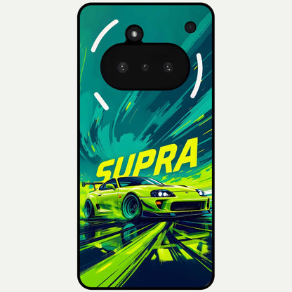  Electric Supra Thunder Glass Case For Nothing Phone 3A back cover – full design glossy printed glass finish