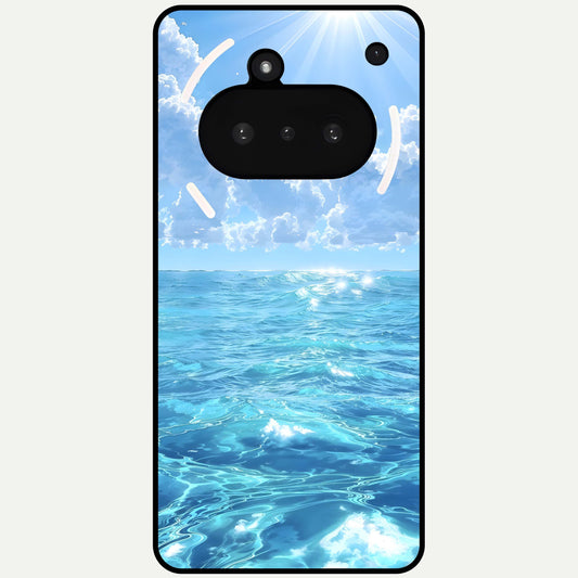  Endless Ocean Horizon Glass Case For Nothing Phone 3A back cover – full design glossy printed glass finish